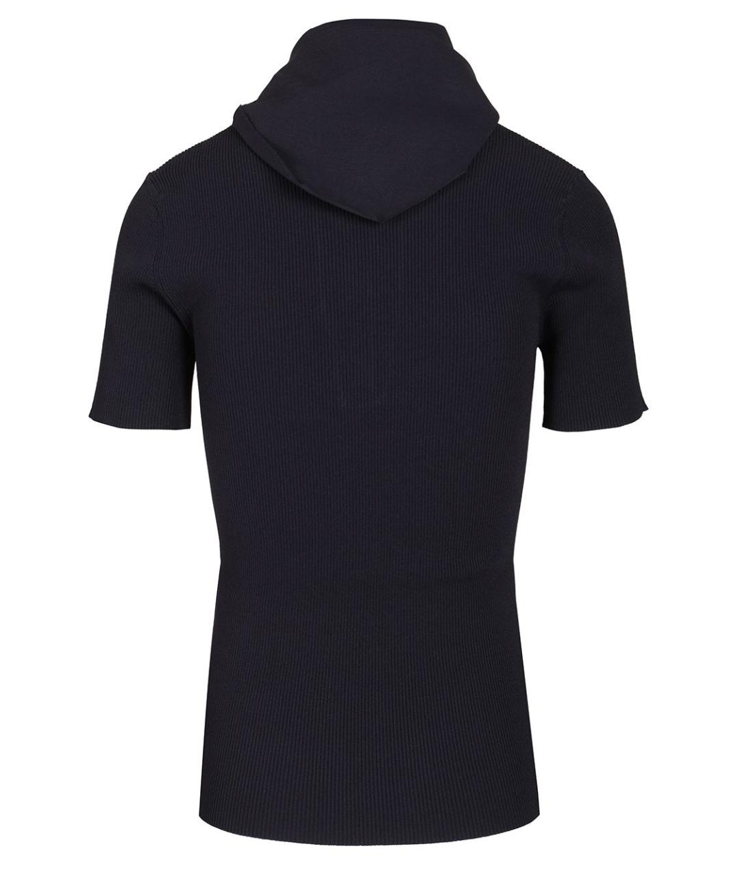 MAX MARA Темно-синяя вискозная футболка, фото 2
