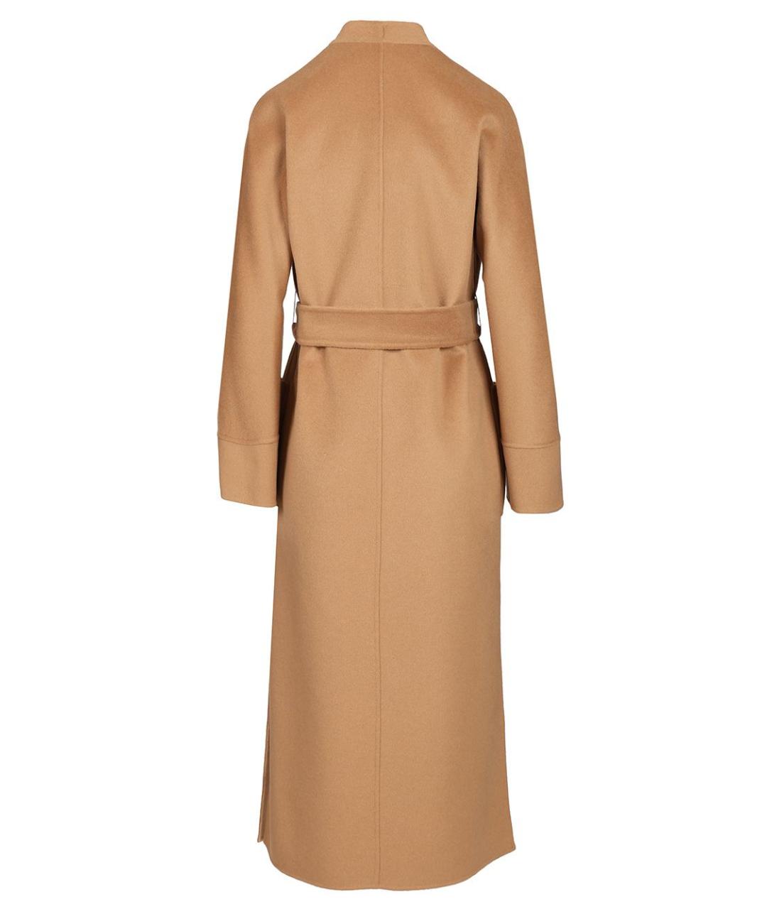 MAX MARA STUDIO Бежевое шерстяное пальто, фото 2