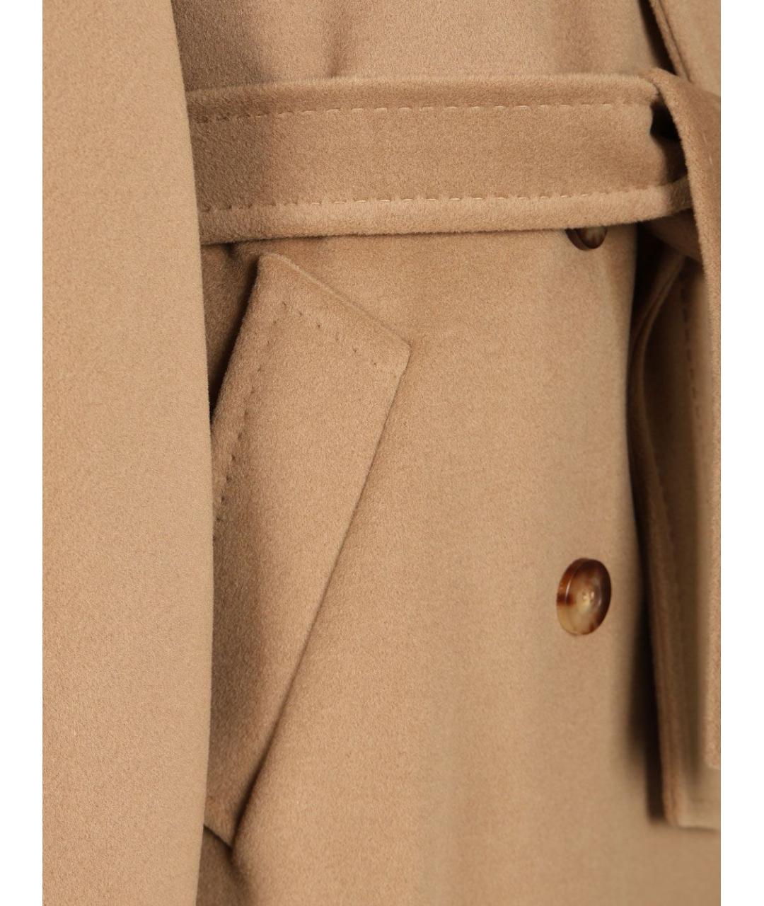 MAX MARA Бежевое шерстяное пальто, фото 6