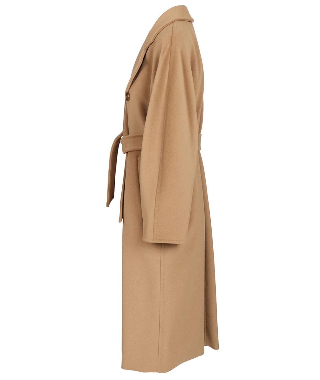 MAX MARA Бежевое шерстяное пальто, фото 3