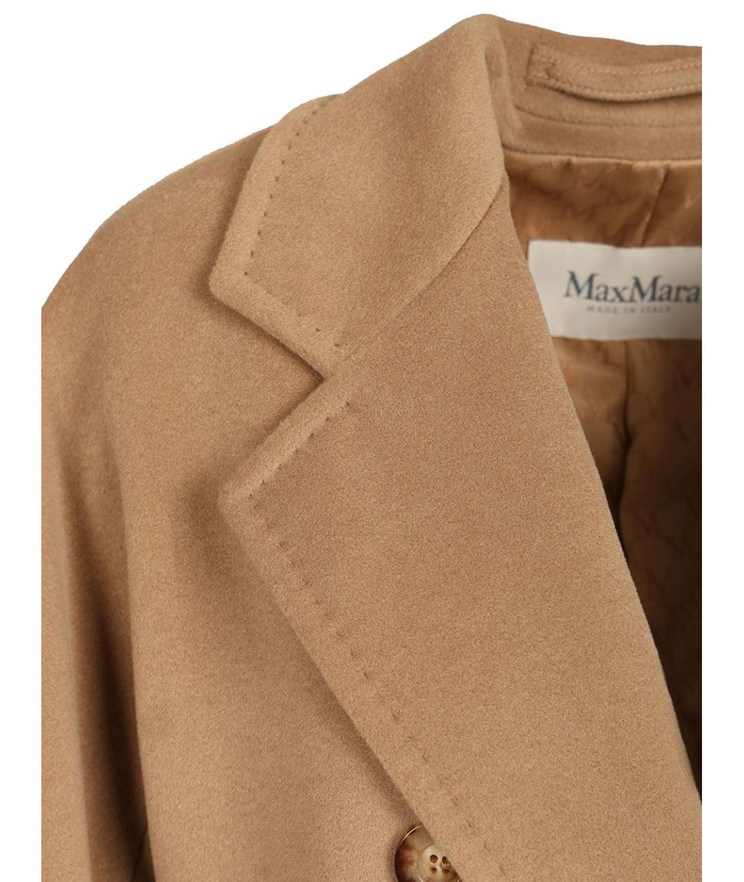 MAX MARA Бежевое шерстяное пальто, фото 5