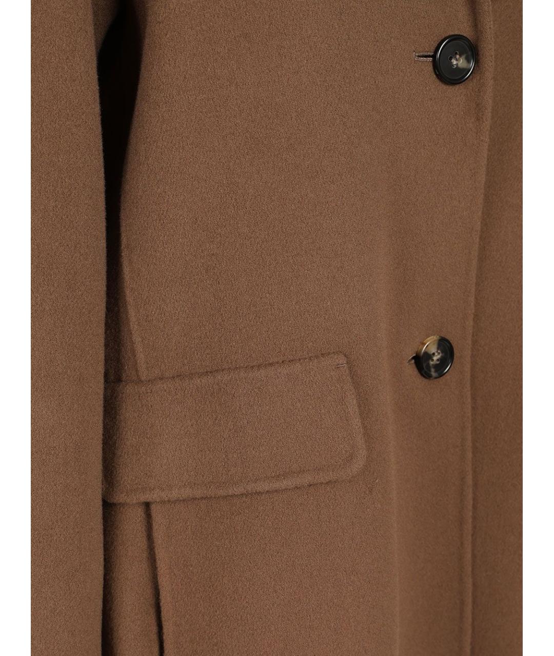 'S MAX MARA Коричневая шерстяная куртка, фото 6