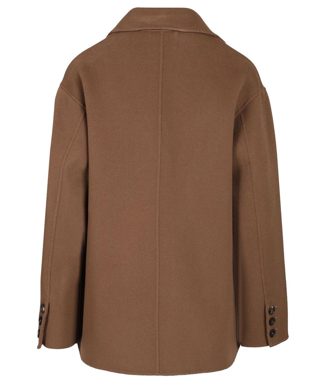 'S MAX MARA Коричневая шерстяная куртка, фото 2