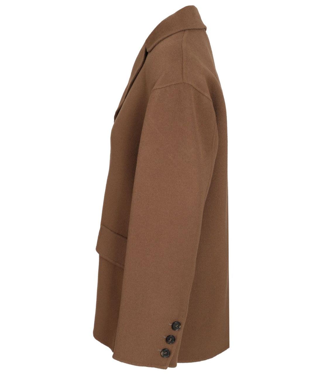 'S MAX MARA Коричневая шерстяная куртка, фото 3