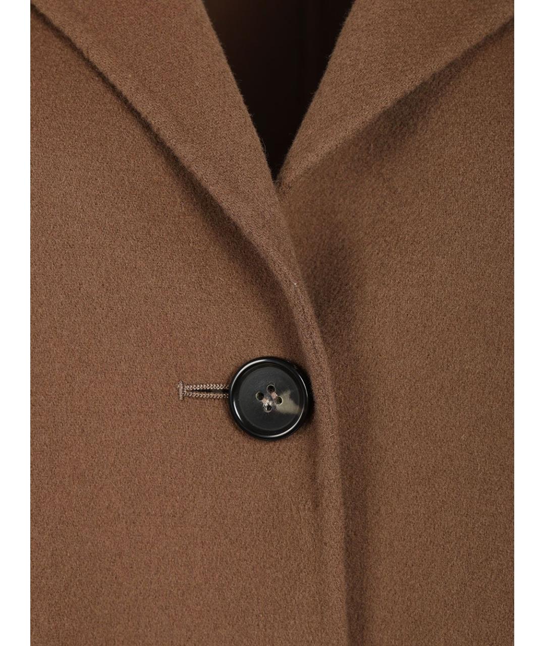 'S MAX MARA Коричневая шерстяная куртка, фото 4