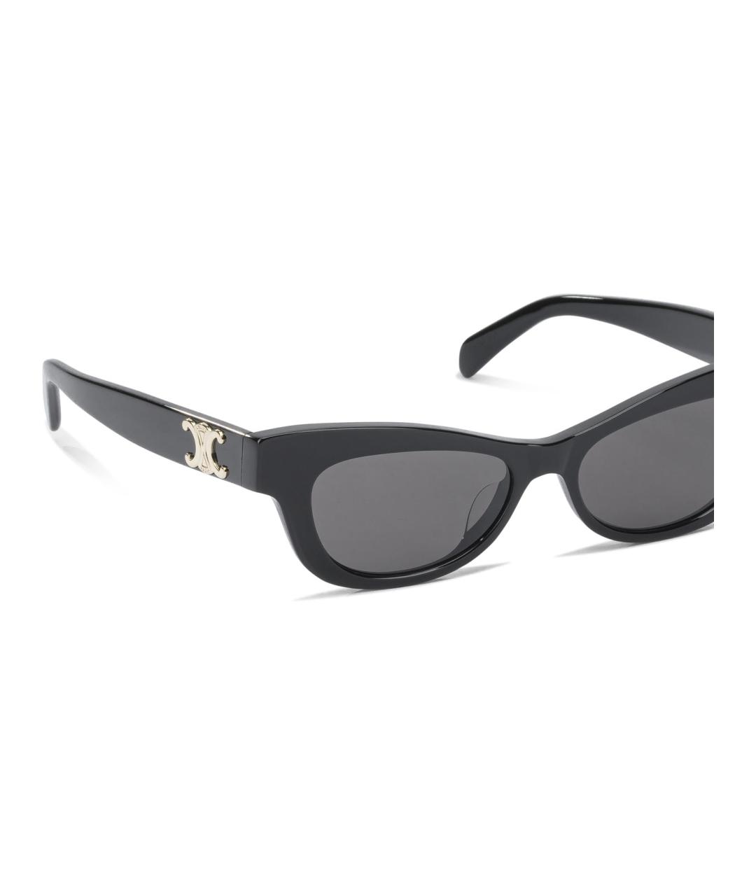 CELINE Черные пластиковые солнцезащитные очки, фото 2
