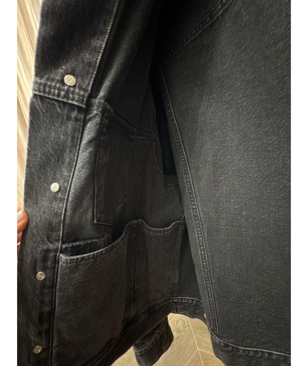 VETEMENTS Антрацитовая деним куртка, фото 3