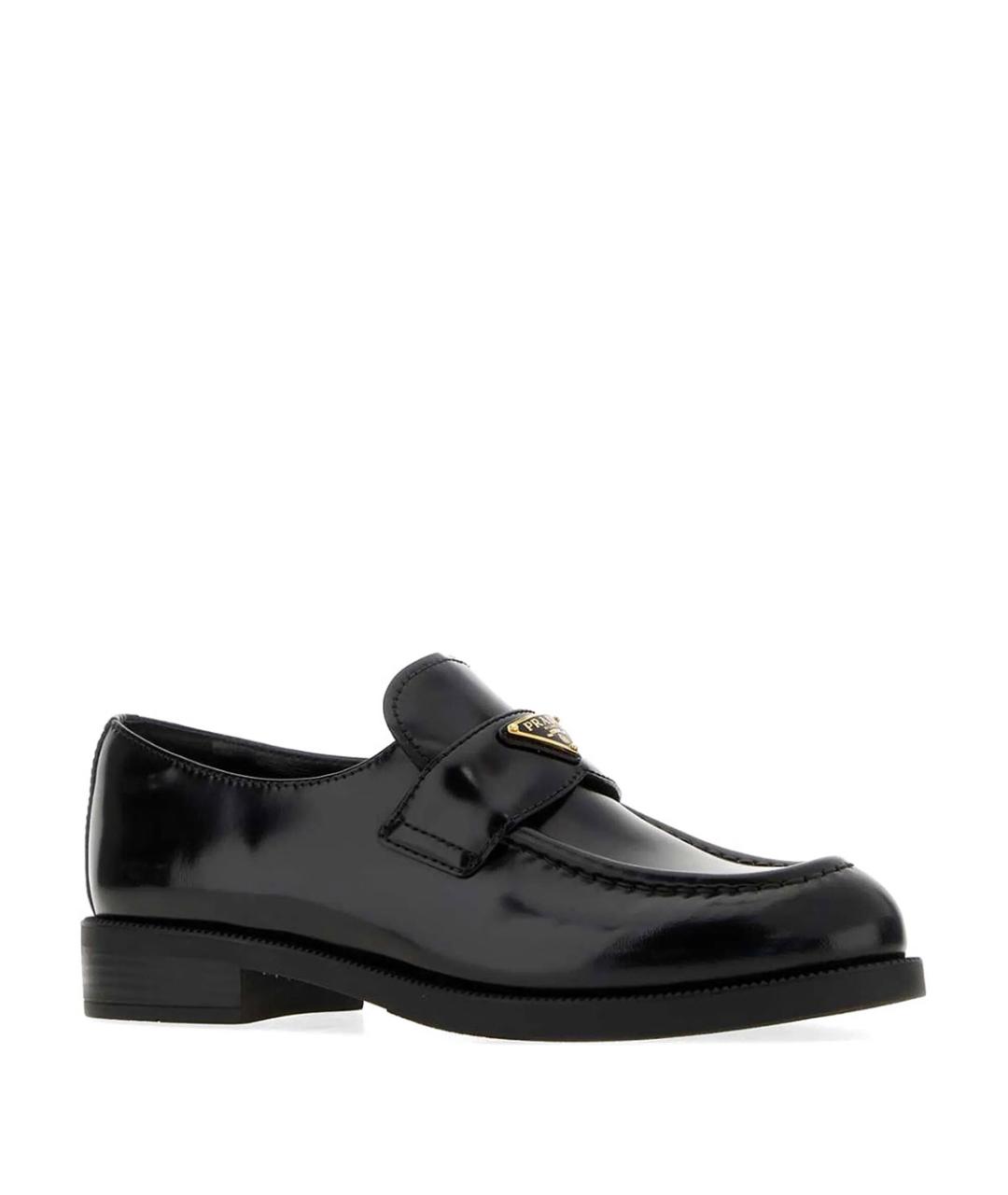 PRADA Черные кожаные лоферы, фото 2