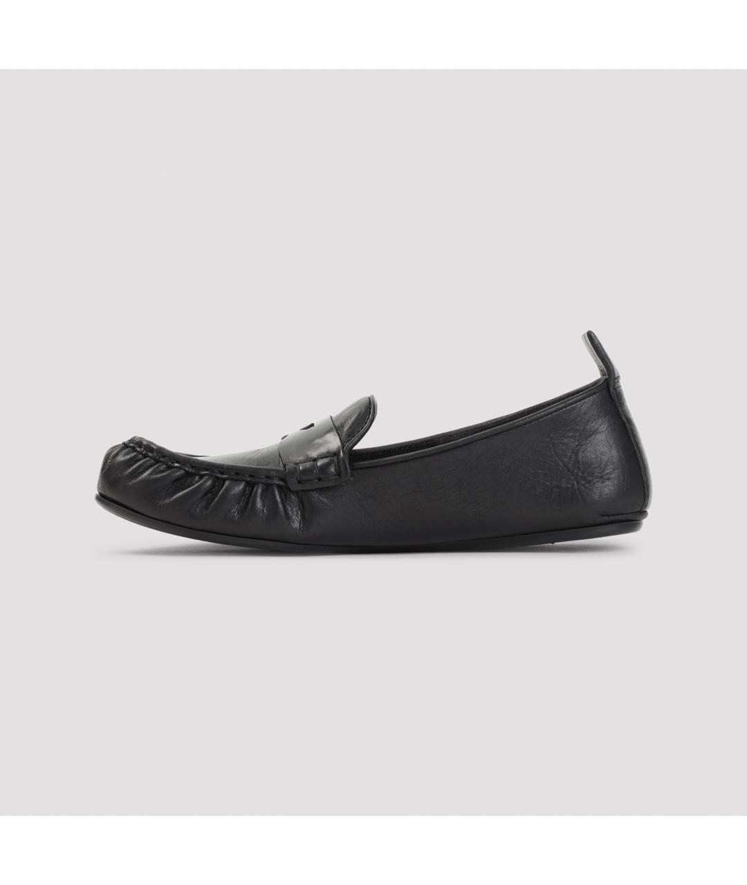 ACNE STUDIOS Черные кожаные лоферы, фото 3