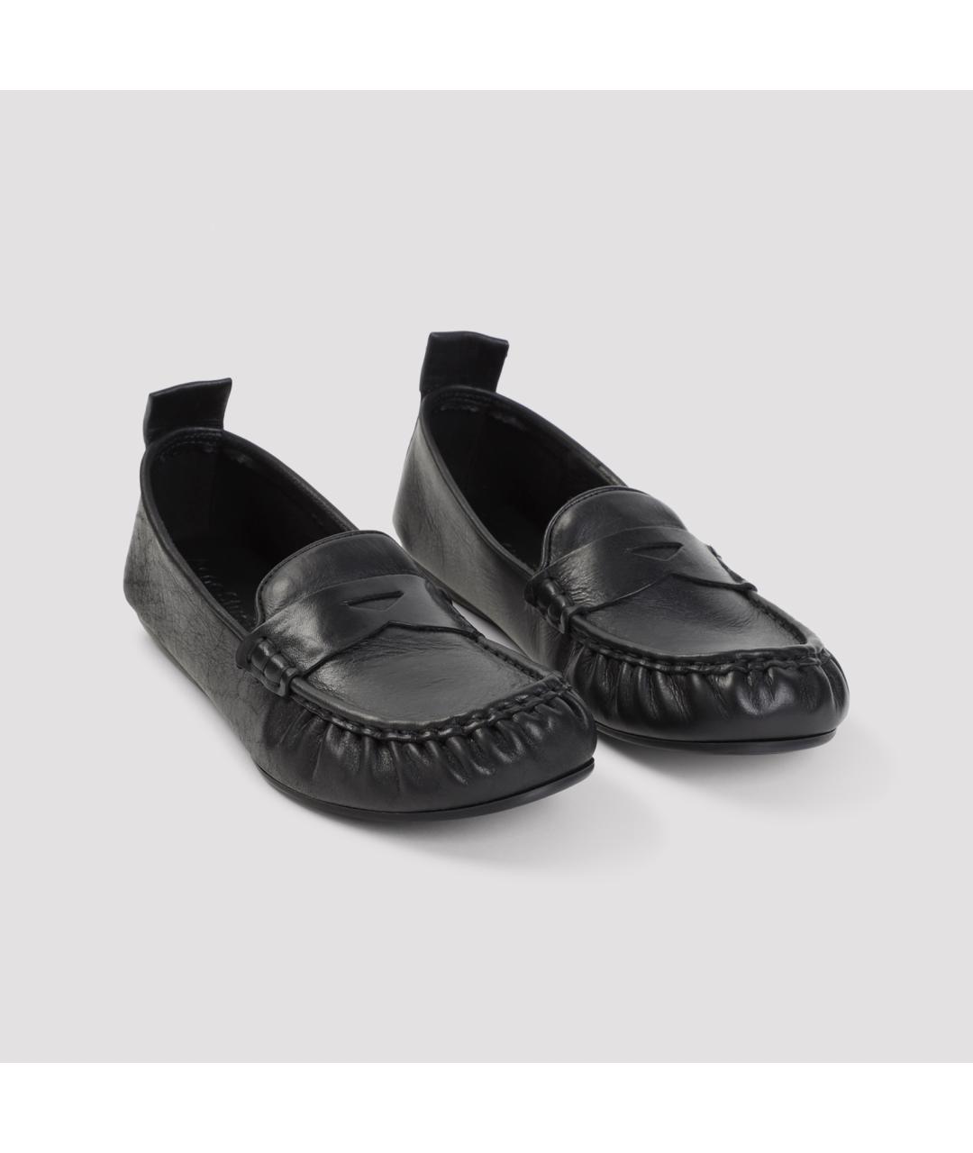 ACNE STUDIOS Черные кожаные лоферы, фото 4