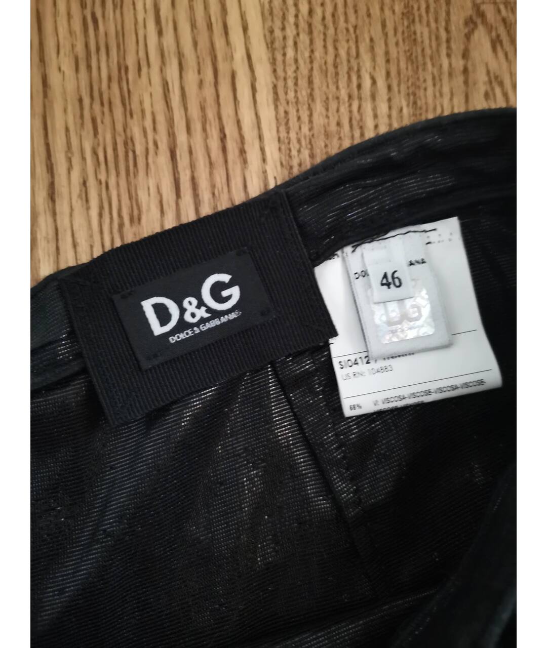 DOLCE&GABBANA Черная вискозная юбка миди, фото 3
