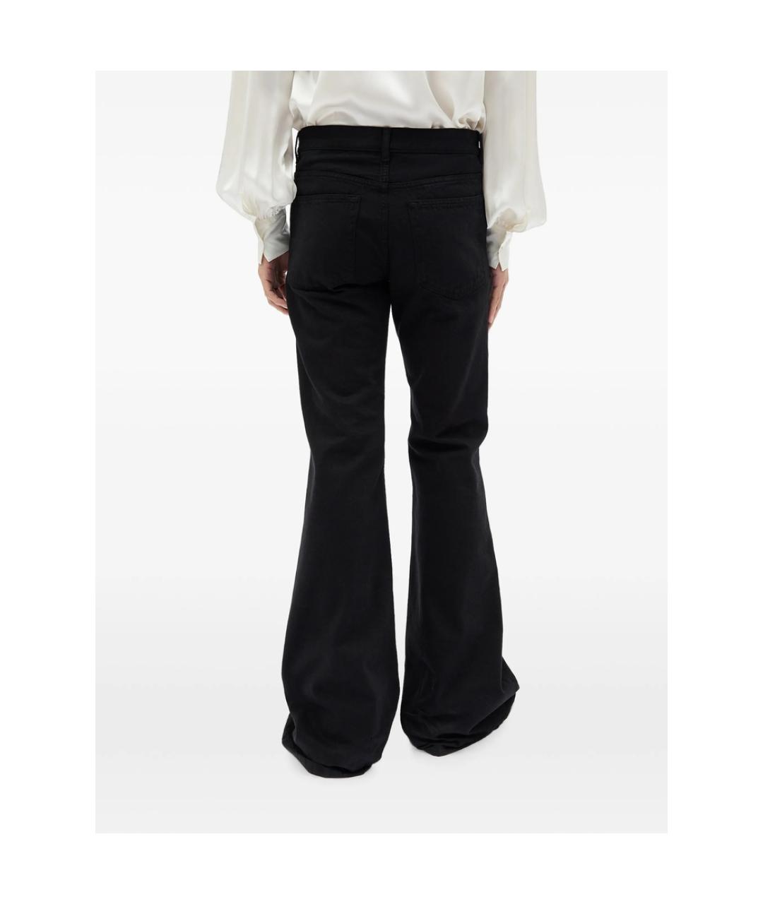 ANN DEMEULEMEESTER Черные хлопковые джинсы, фото 3