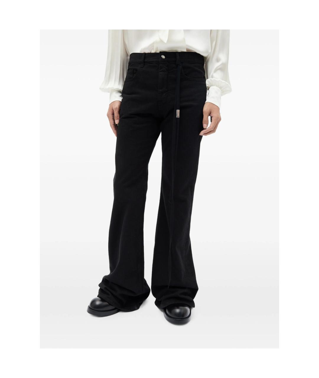 ANN DEMEULEMEESTER Черные хлопковые джинсы, фото 1