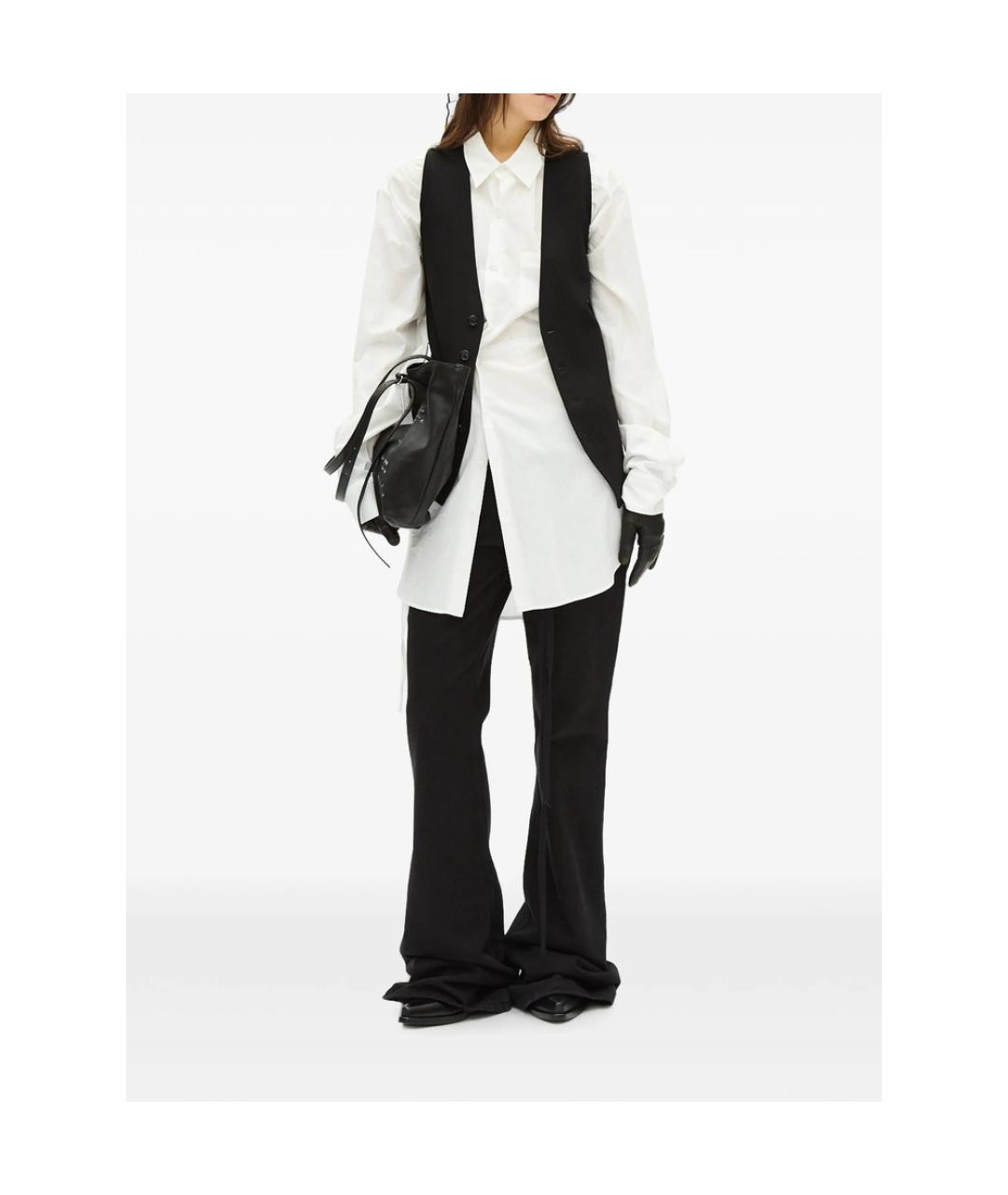 ANN DEMEULEMEESTER Черные хлопковые джинсы клеш, фото 5