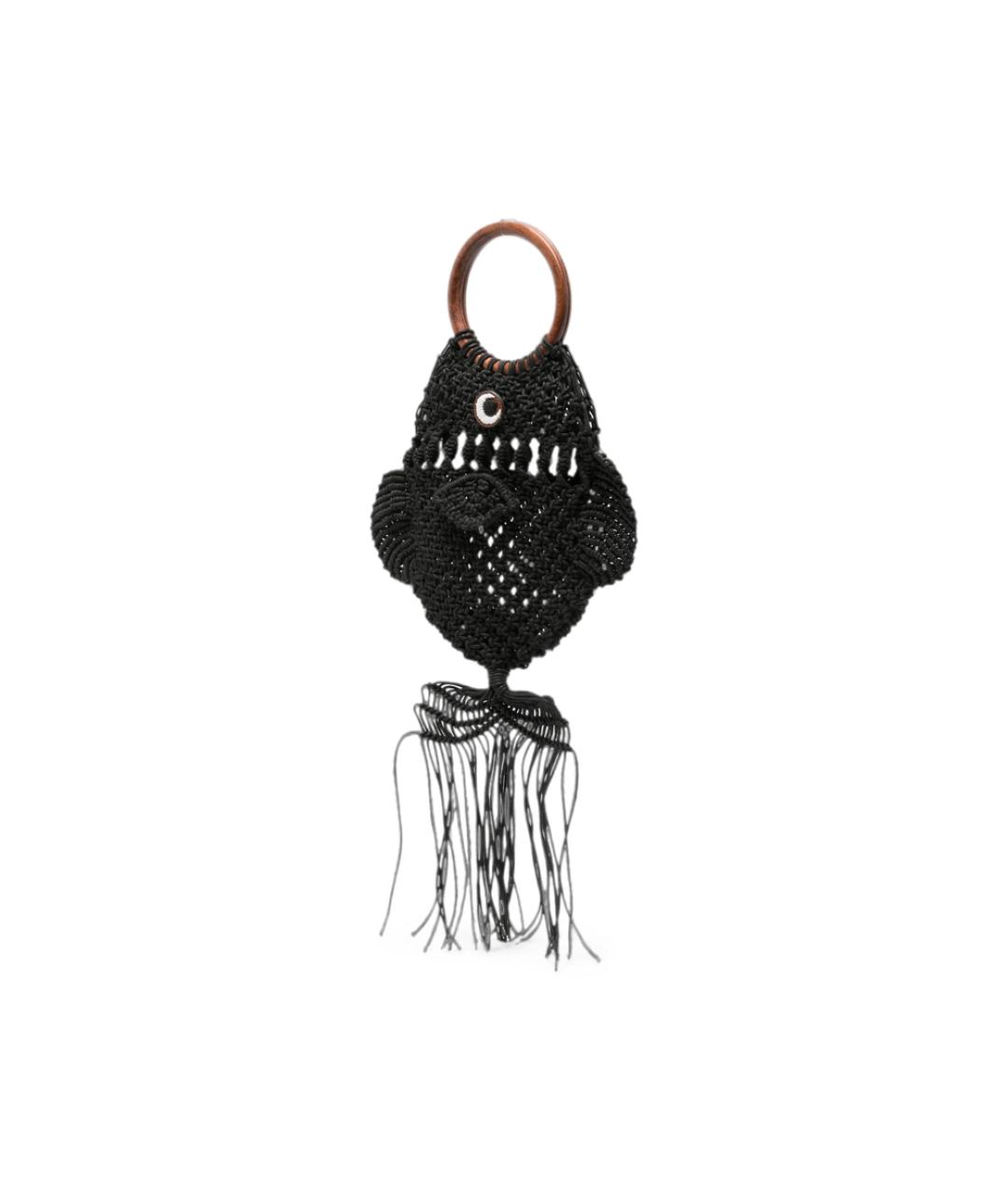 ANYA HINDMARCH Черная сумка с короткими ручками, фото 4