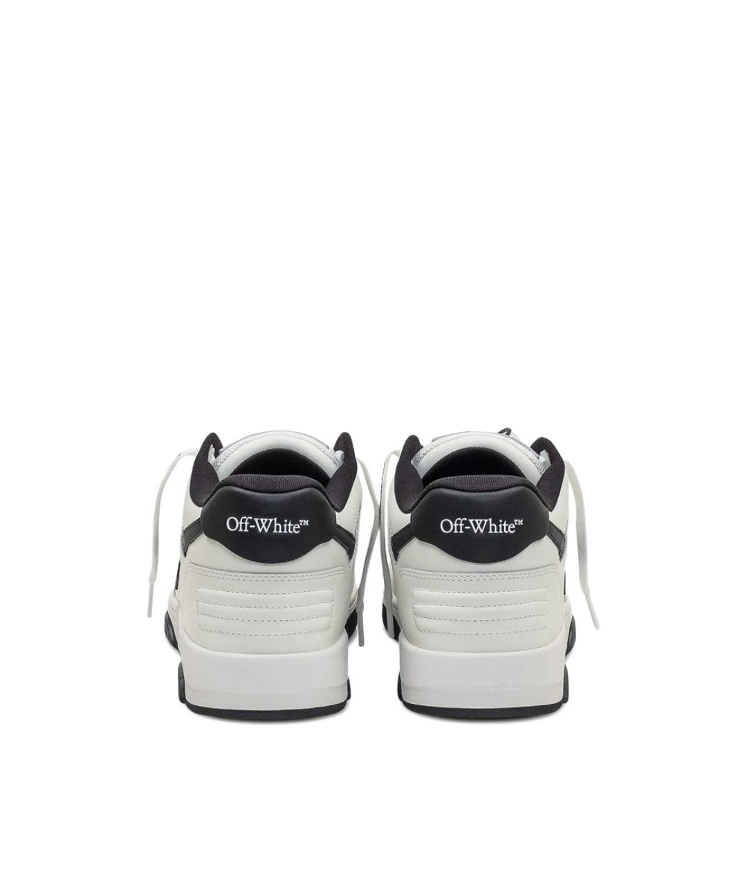 OFF-WHITE Белые кожаные низкие кроссовки / кеды, фото 2
