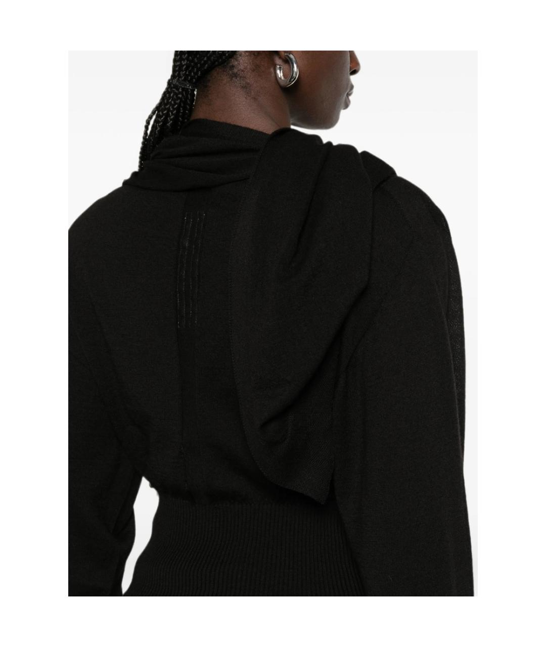 RICK OWENS Черная шерстяная блузы, фото 4