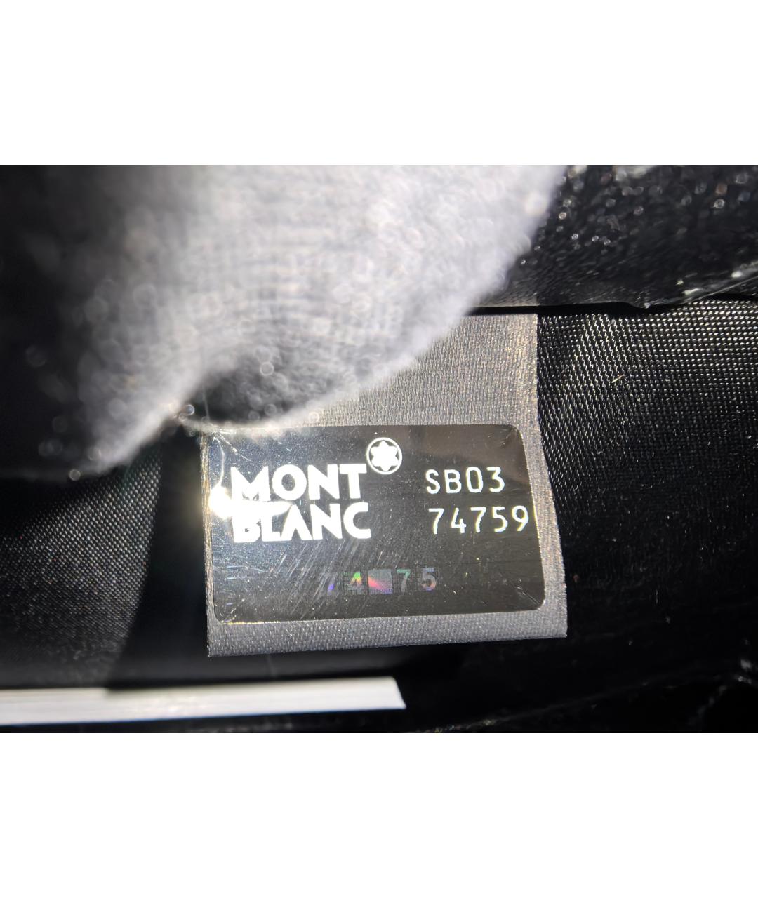 MONTBLANC Черная кожаная папка для документов, фото 6