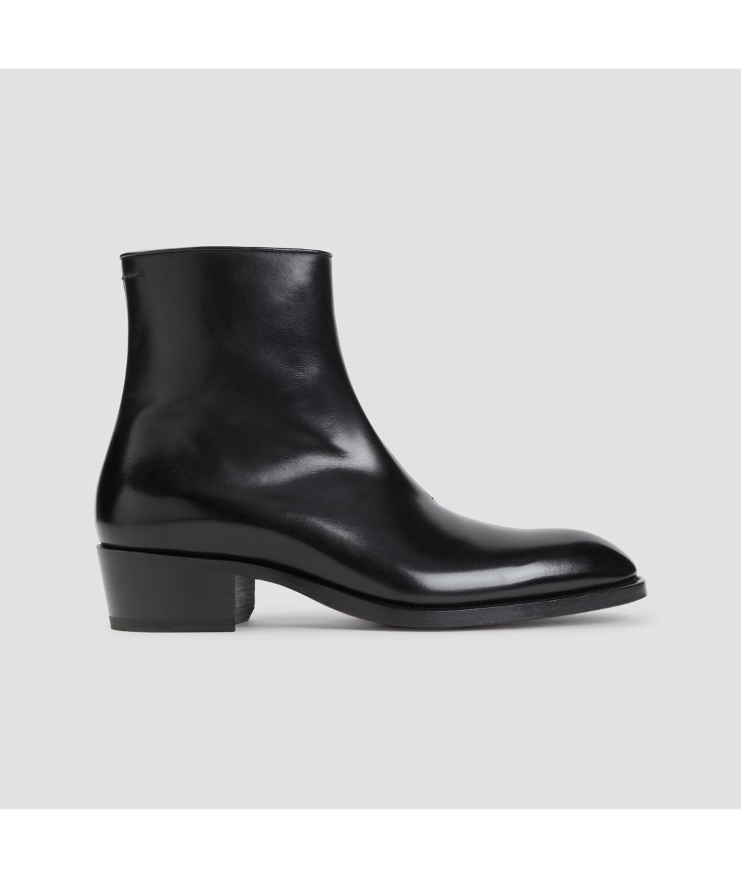TOM FORD Черные кожаные высокие ботинки, фото 2