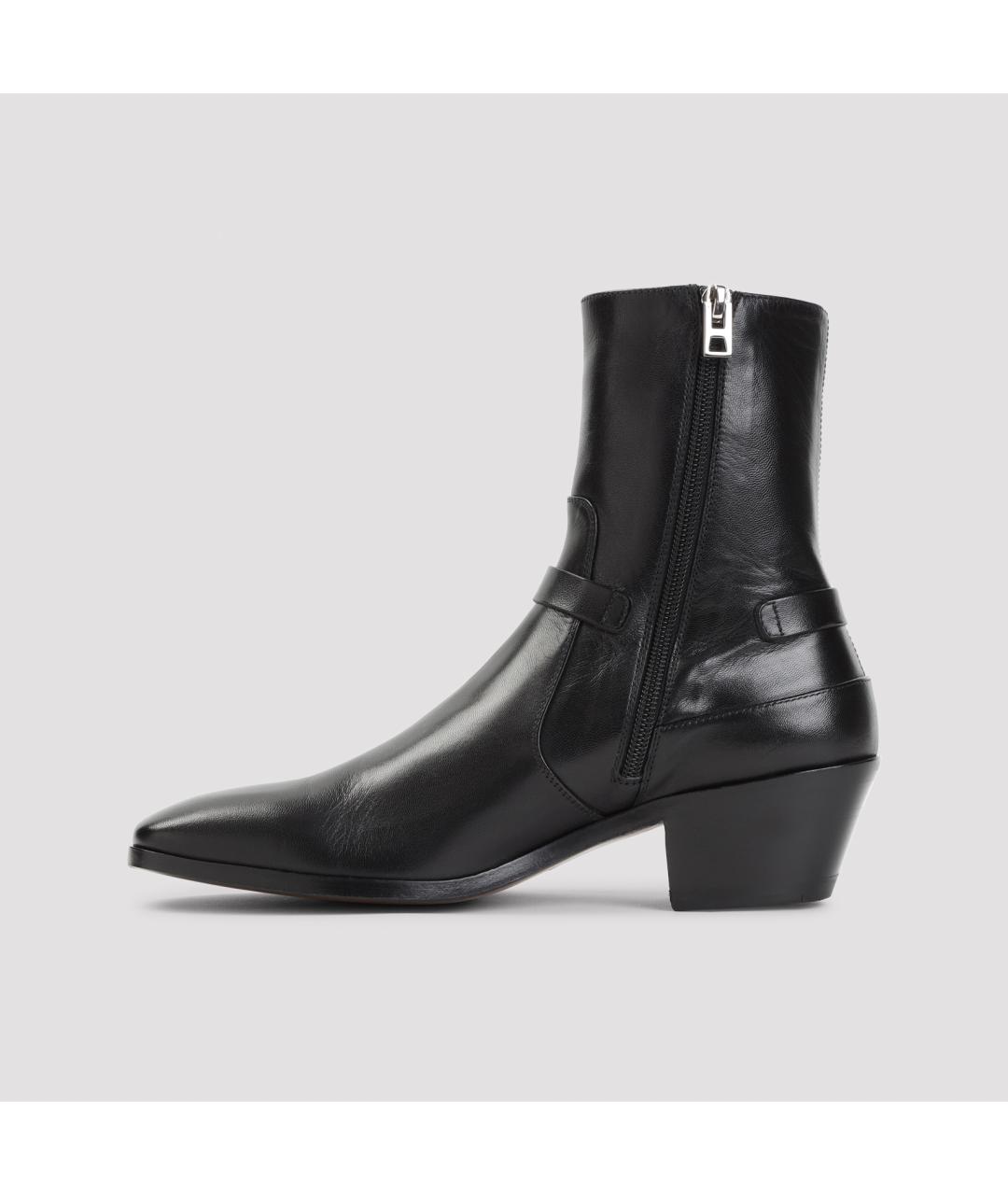 TOM FORD Черные кожаные ботинки, фото 3