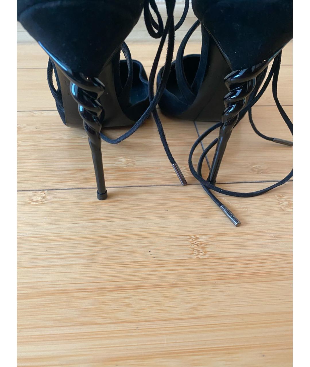 LE SILLA Черные замшевые туфли, фото 3