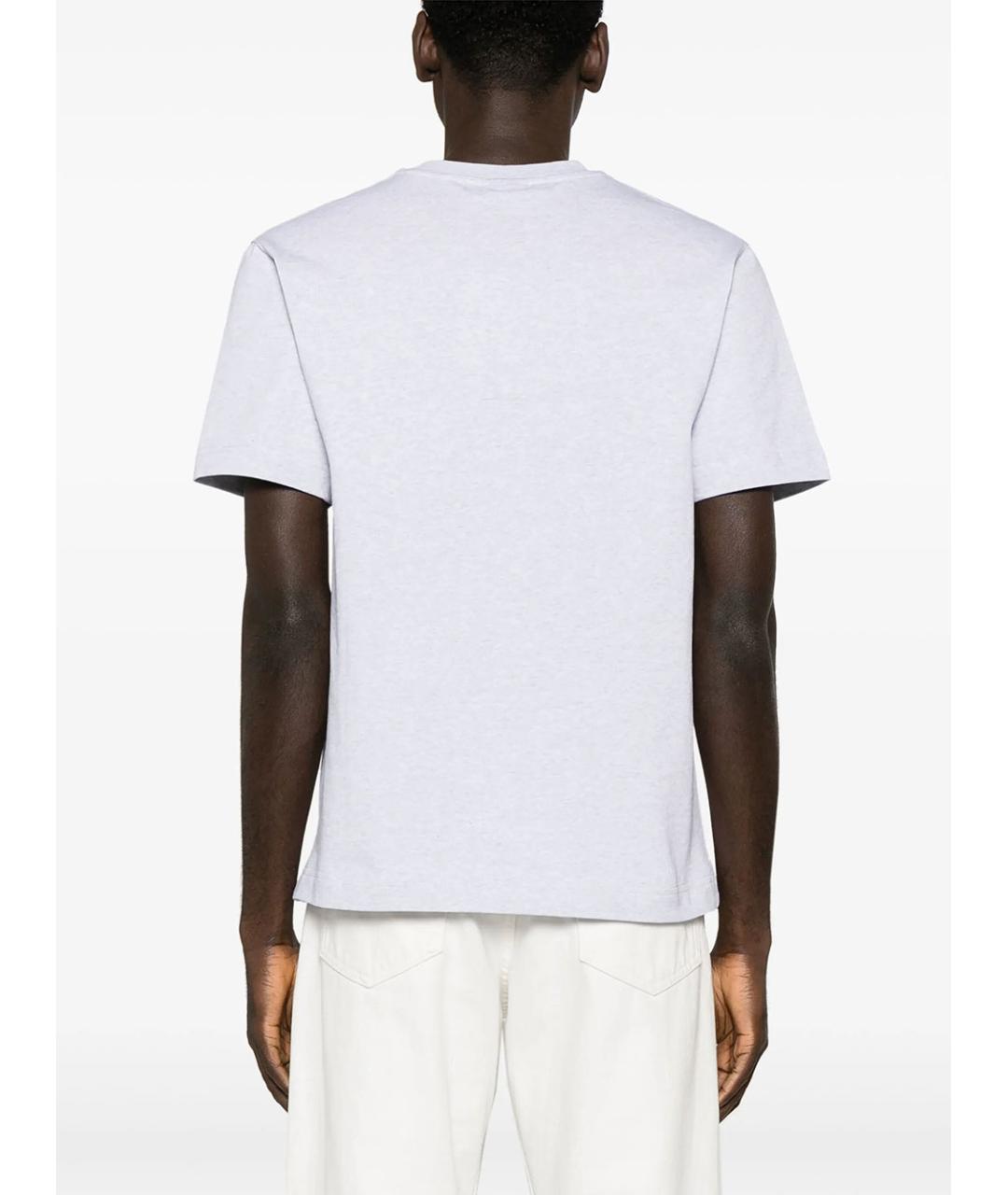 JACQUEMUS Серая хлопковая футболка, фото 4