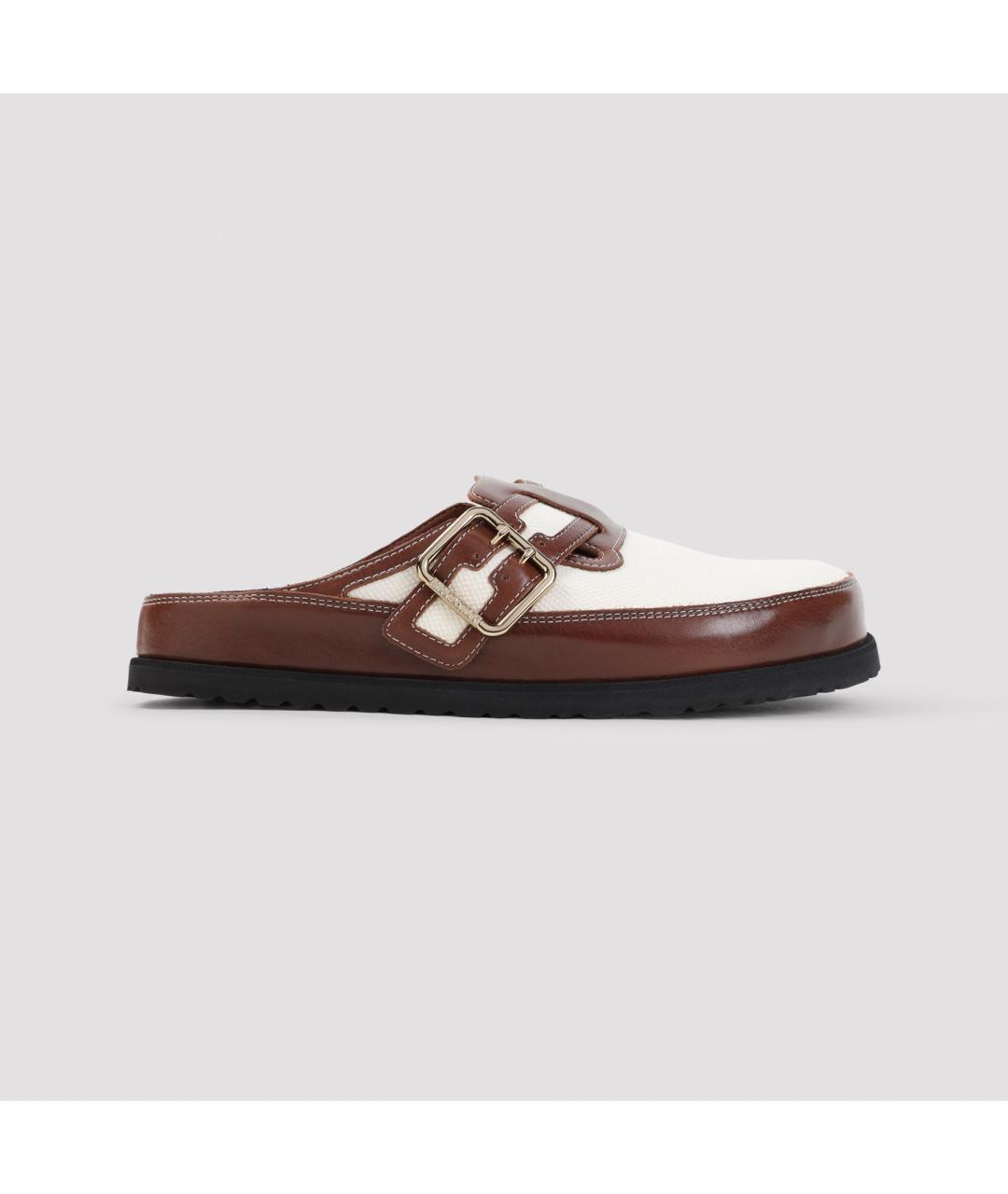 BIRKENSTOCK Коричневые кожаные шлепанцы, фото 2