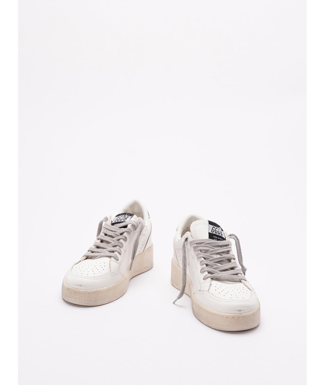 GOLDEN GOOSE Белые кожаные кеды, фото 2