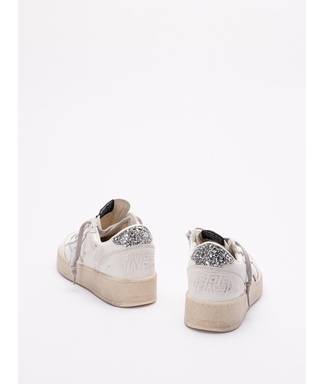 GOLDEN GOOSE Белые кожаные кеды, фото 3