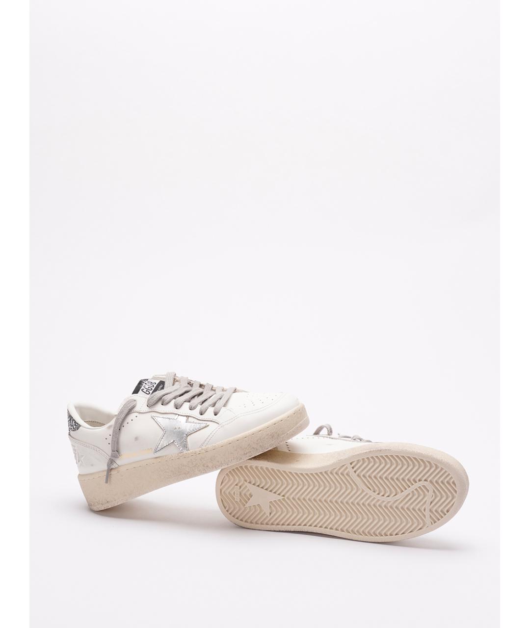 GOLDEN GOOSE Белые кожаные кеды, фото 4