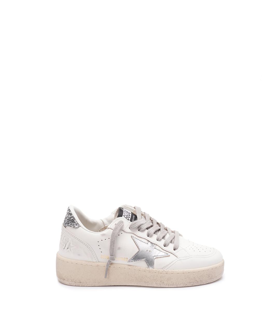 GOLDEN GOOSE Белые кожаные кеды, фото 1