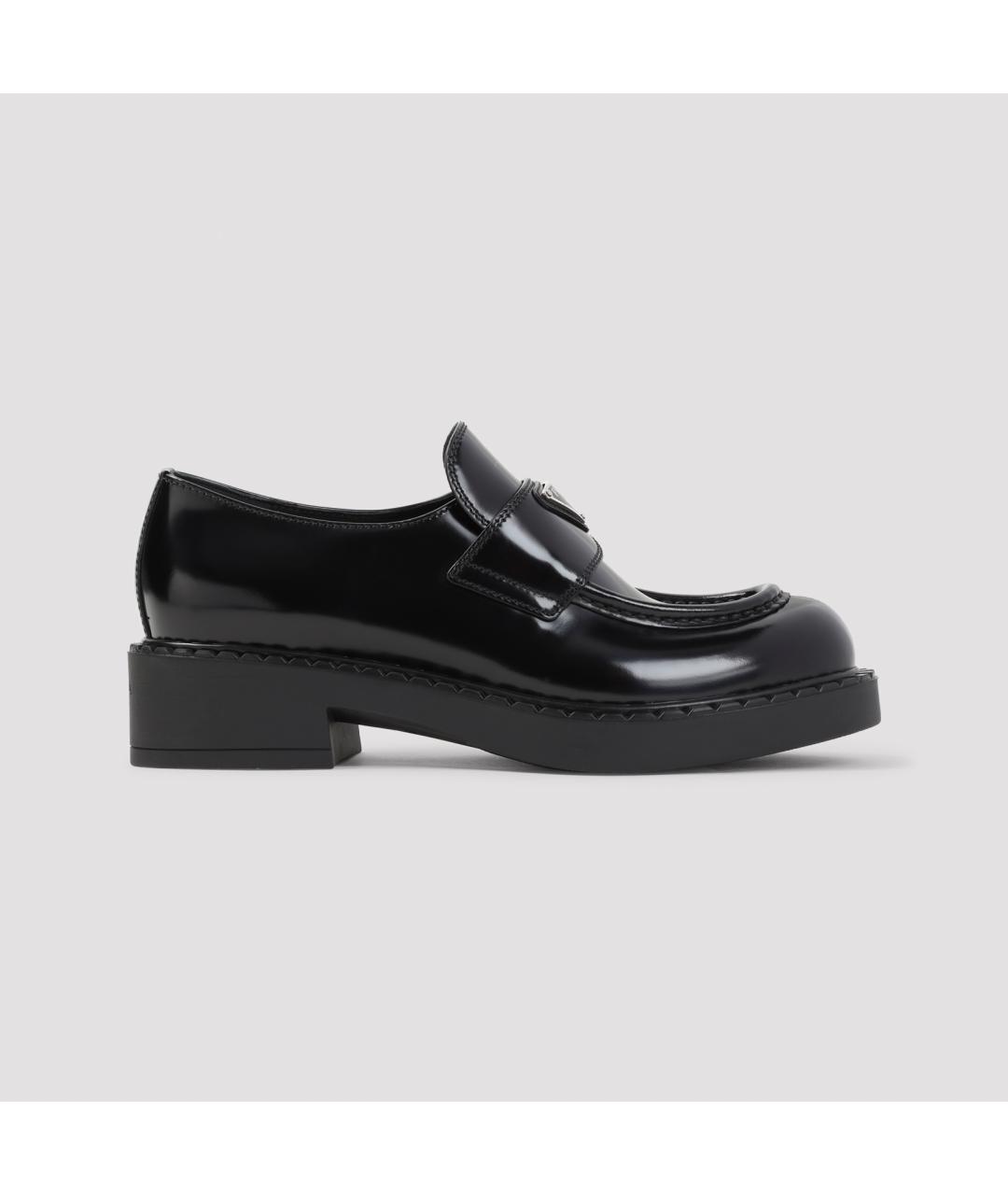 PRADA Черные кожаные лоферы, фото 2