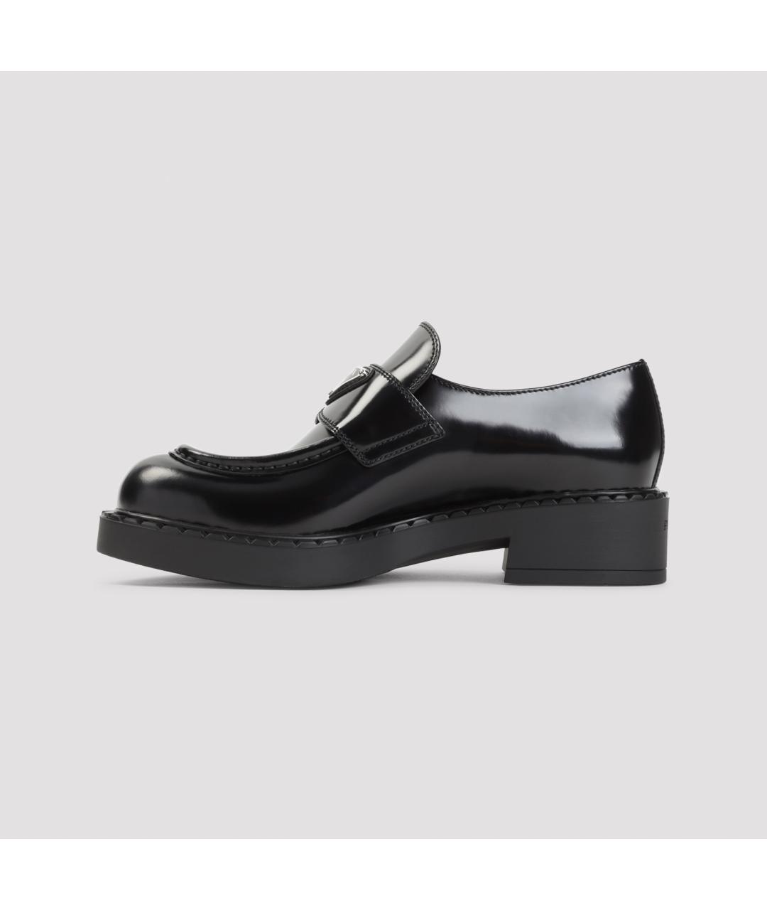 PRADA Черные кожаные лоферы, фото 3