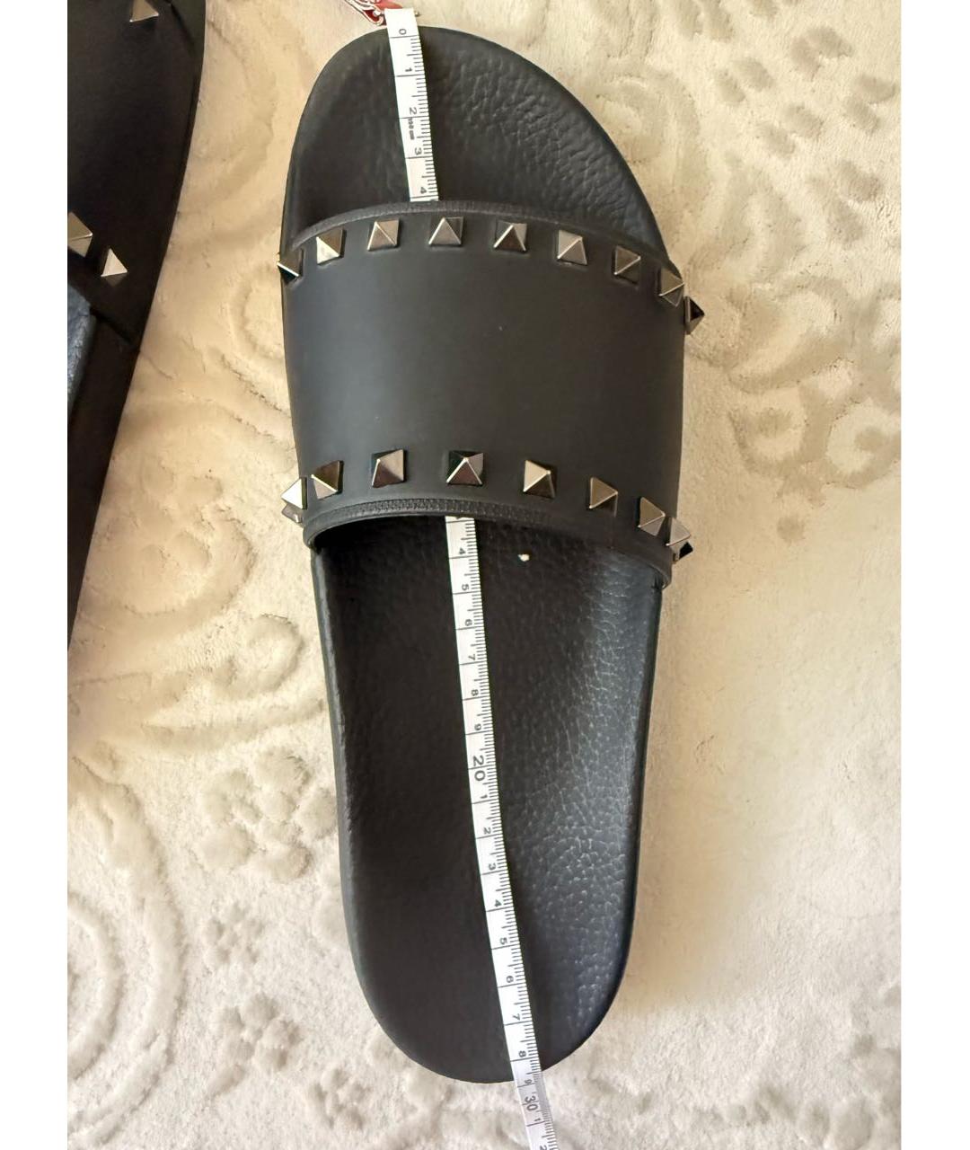 VALENTINO Черные шлепанцы, фото 7