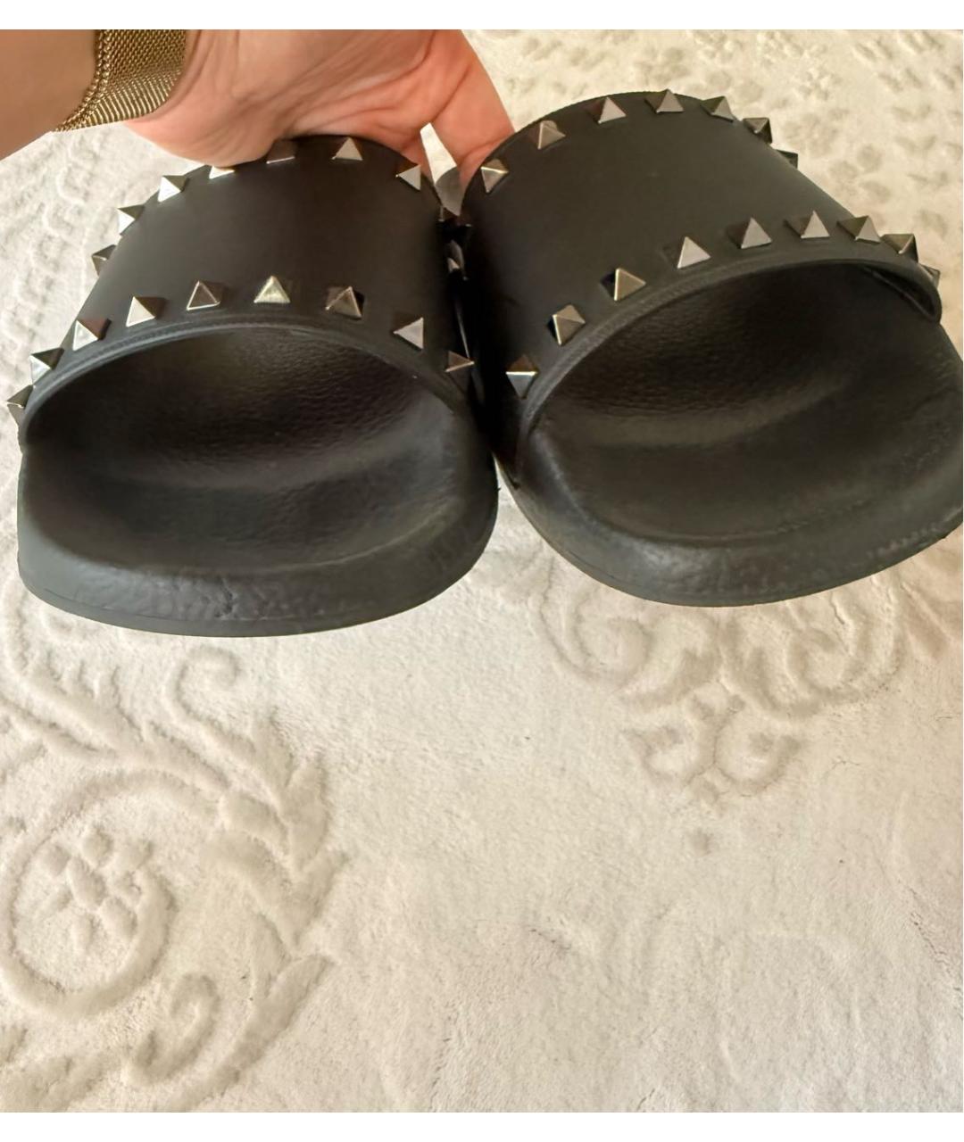 VALENTINO Черные шлепанцы, фото 8