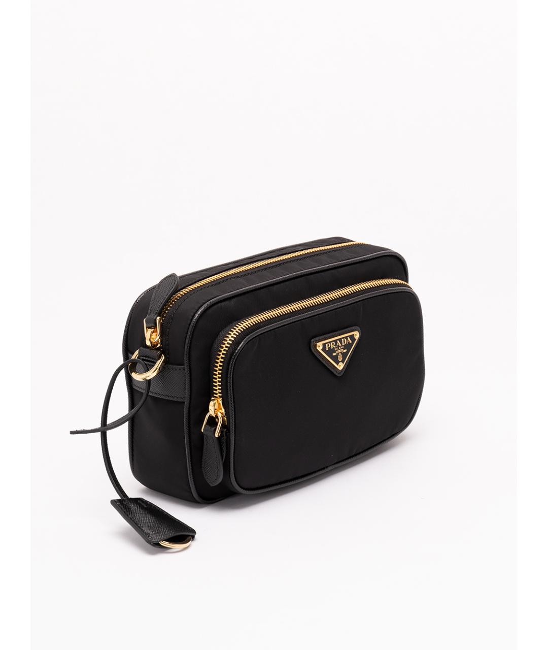 PRADA Черная синтетическая сумка через плечо, фото 3