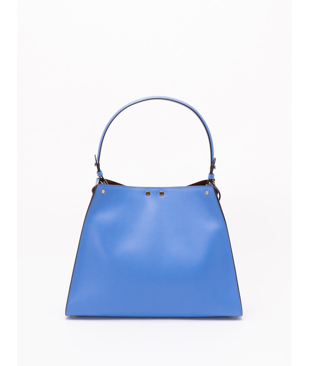 FENDI Синяя кожаная сумка тоут, фото 2