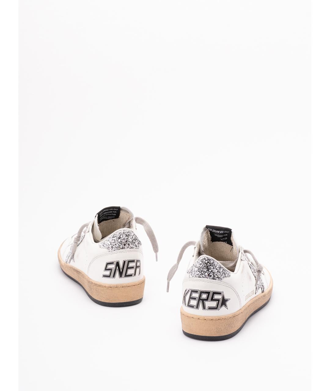 GOLDEN GOOSE Белые кожаные кеды, фото 3