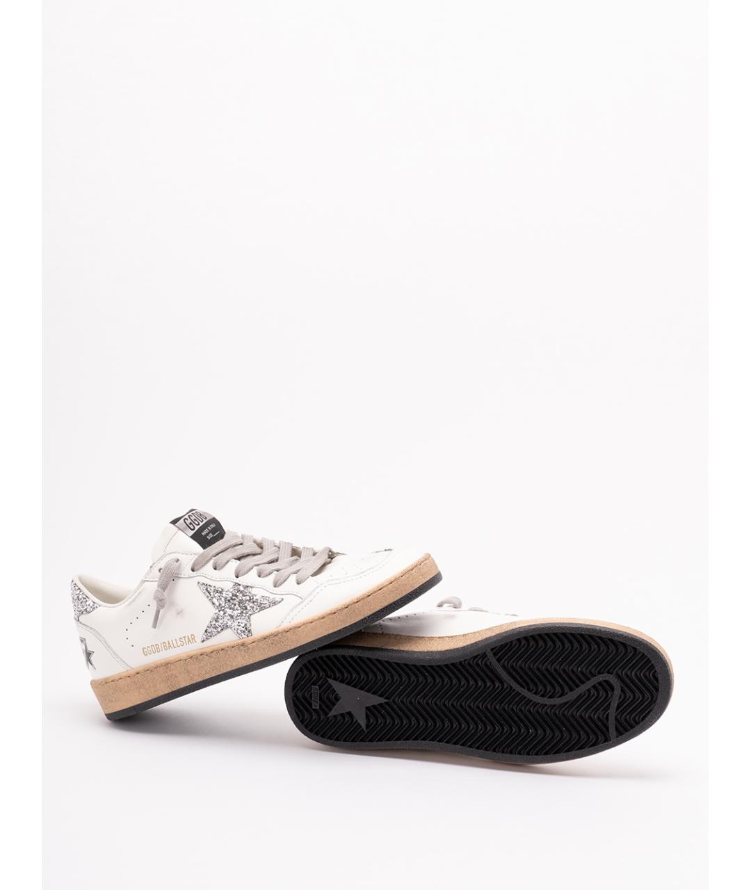GOLDEN GOOSE Белые кожаные кеды, фото 4