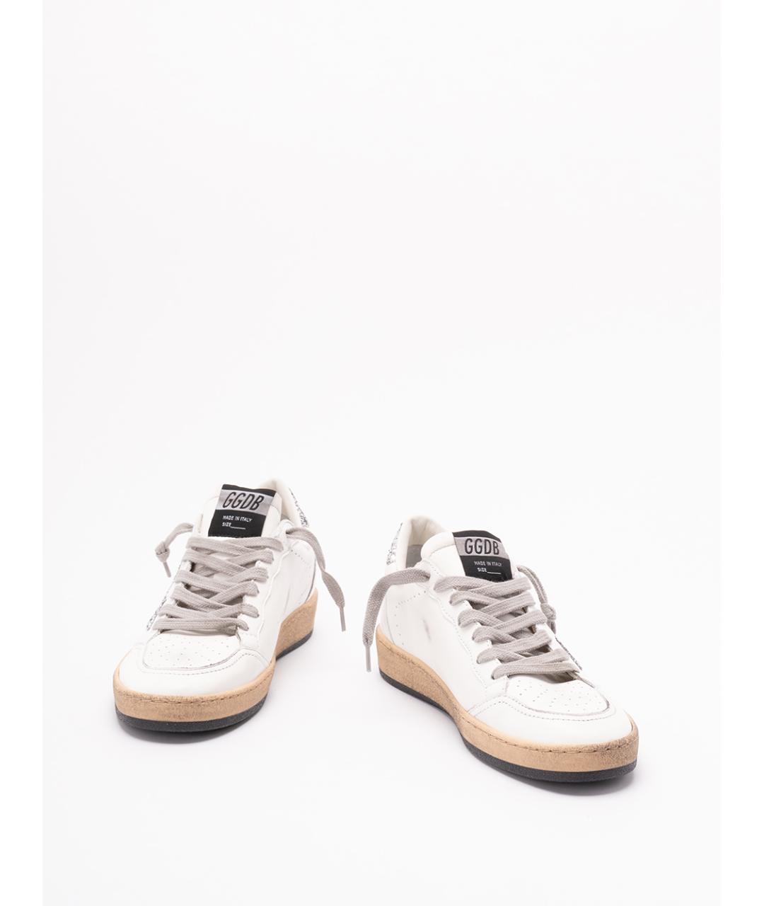 GOLDEN GOOSE Белые кожаные кеды, фото 2