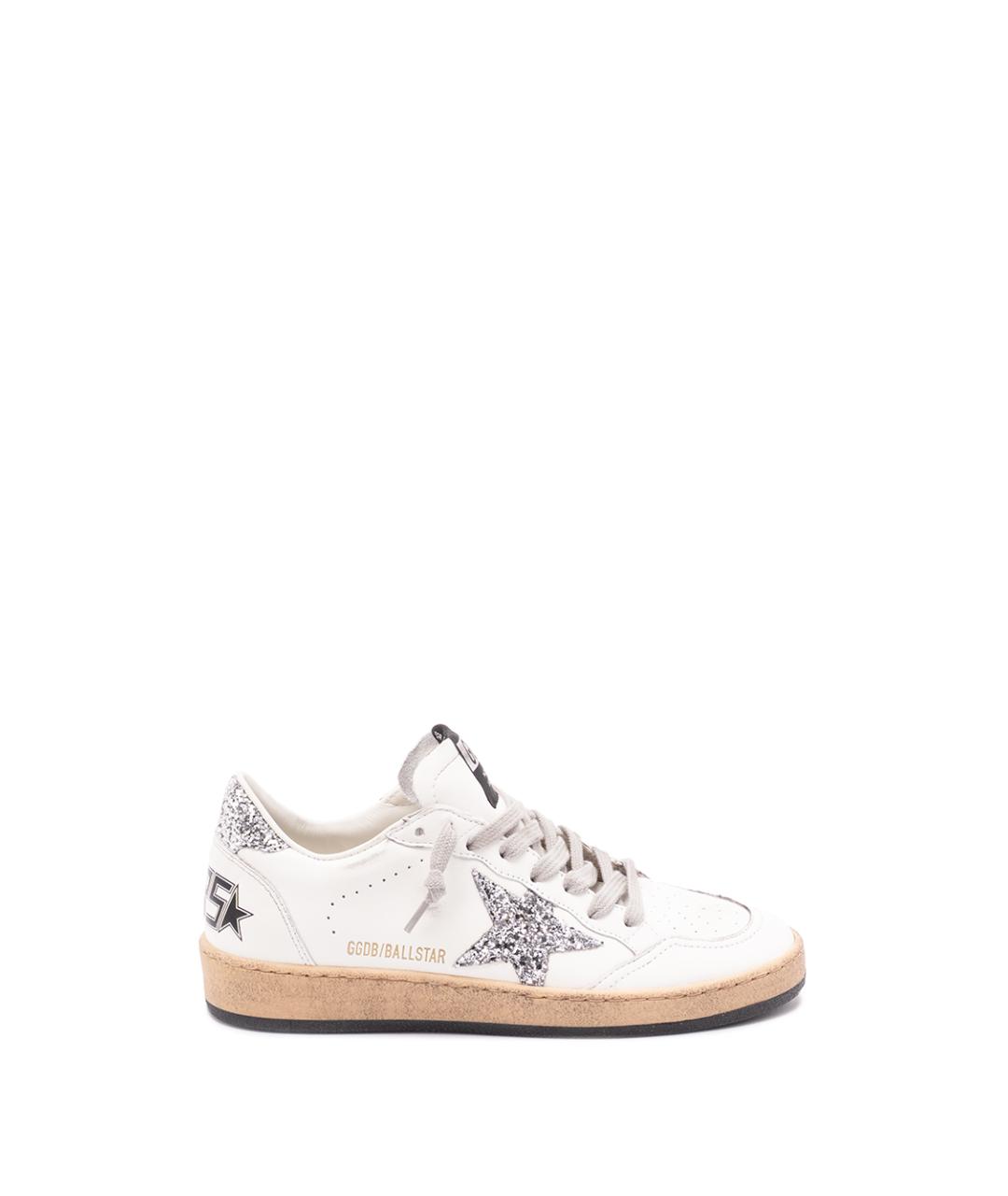 GOLDEN GOOSE Белые кожаные кеды, фото 1