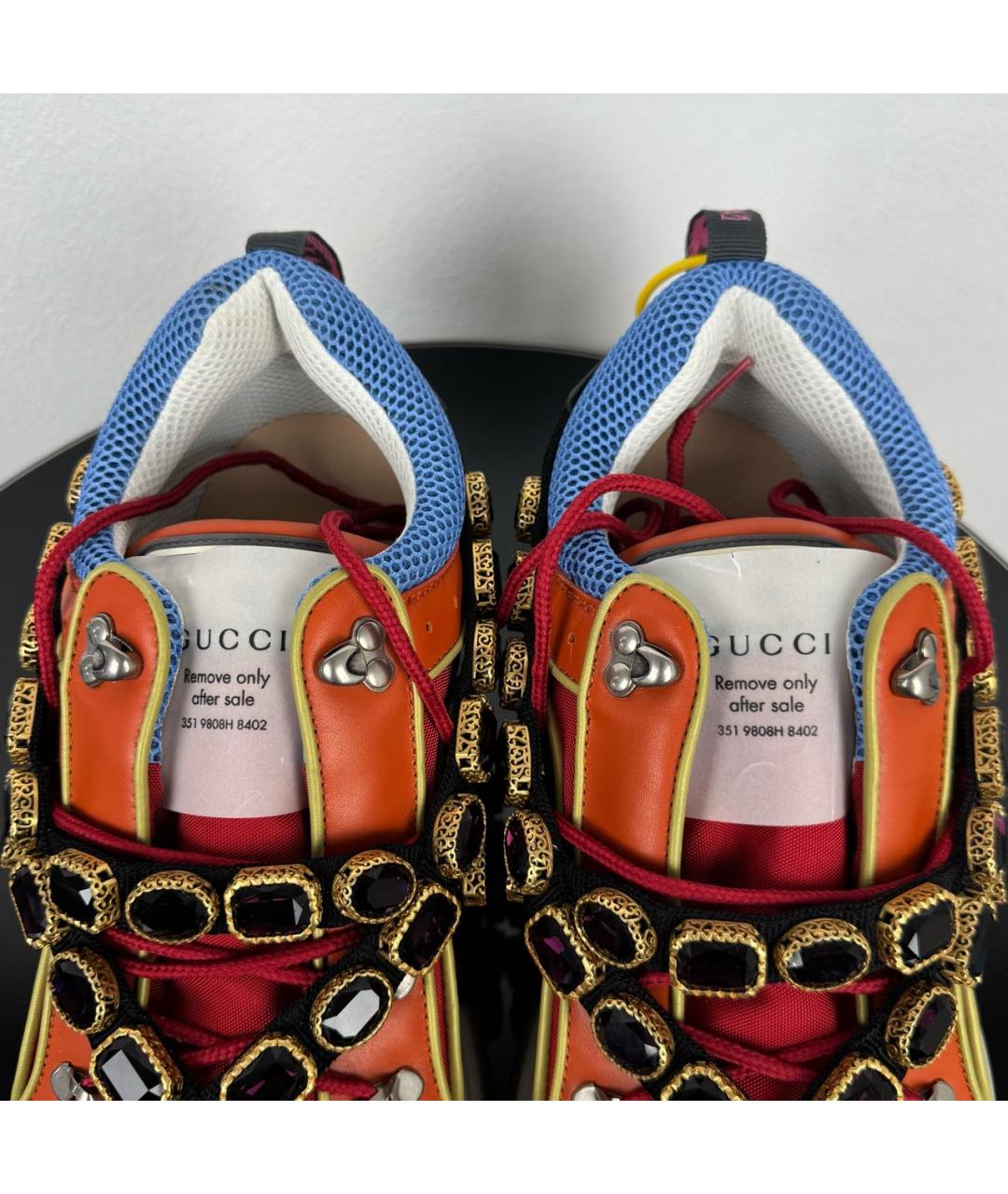 GUCCI Мульти кожаные высокие кроссовки / кеды, фото 4