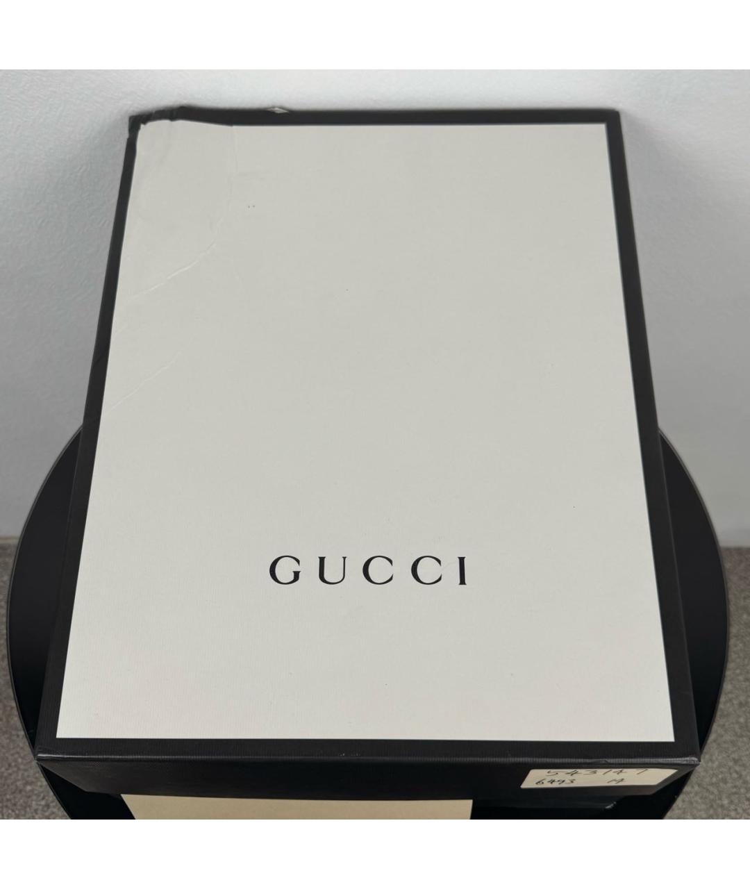 GUCCI Мульти кожаные высокие кроссовки / кеды, фото 7