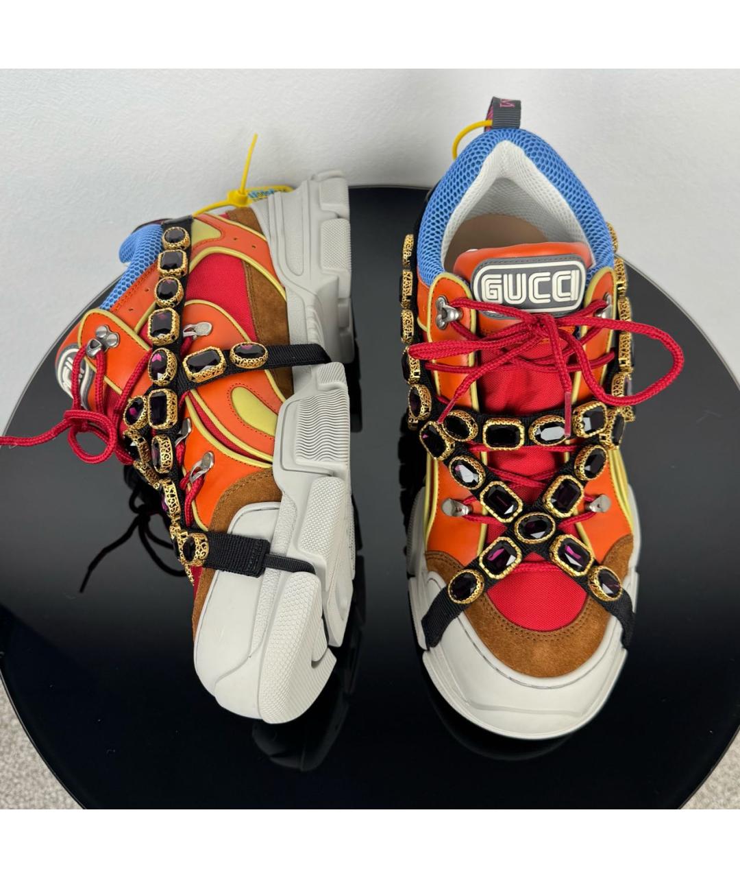 GUCCI Мульти кожаные высокие кроссовки / кеды, фото 9