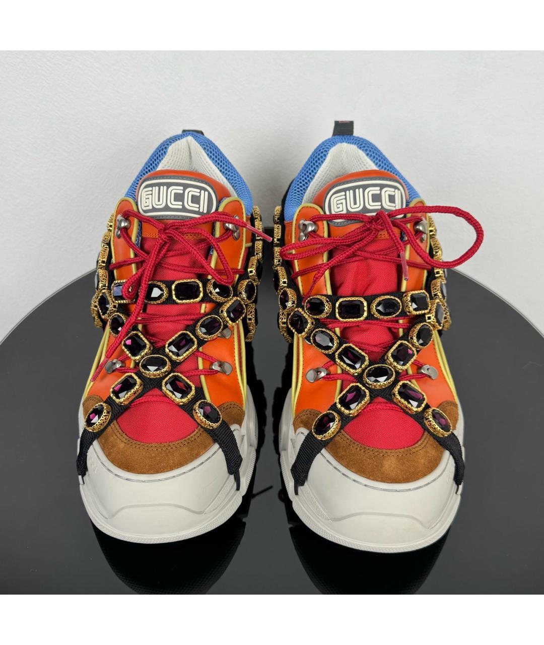 GUCCI Мульти кожаные высокие кроссовки / кеды, фото 2