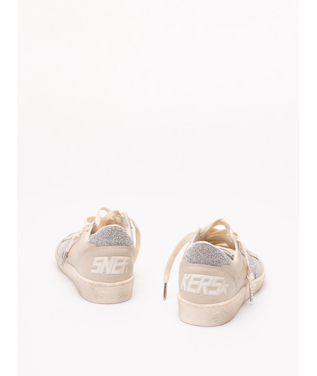 GOLDEN GOOSE Бежевые кожаные кеды, фото 3