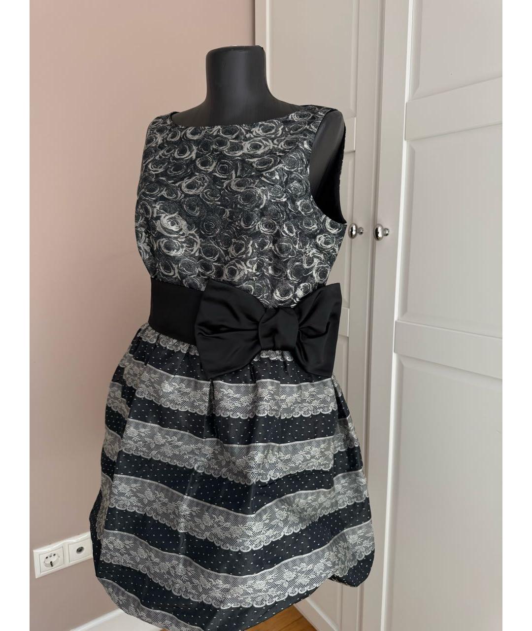 RED VALENTINO Серое коктейльное платье, фото 2