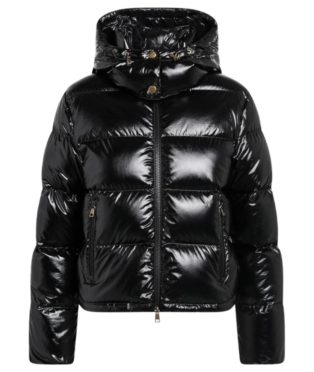 MONCLER Черный полиамидовый пуховик, фото 1
