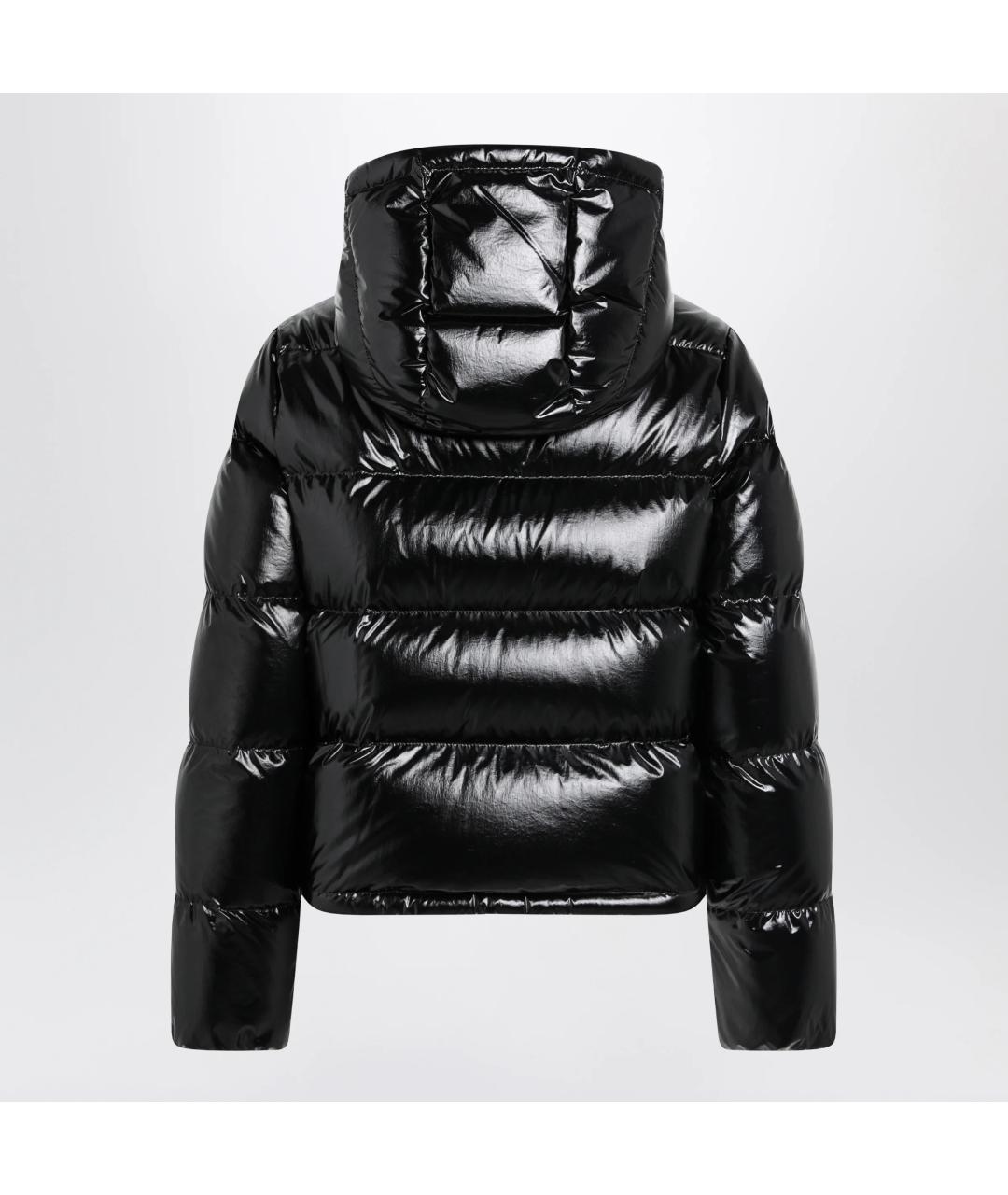 MONCLER Черный полиамидовый пуховик, фото 2