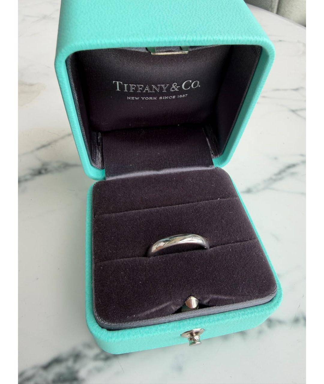 TIFFANY&CO Серебряное платиновое кольцо, фото 5